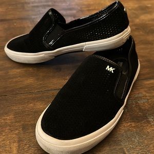 Michael Kors suede leather slip-on sneakers - 7.5